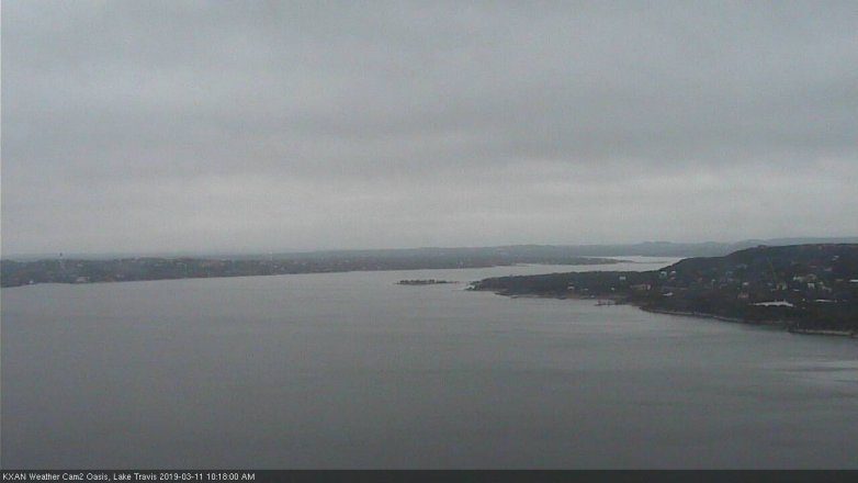 Lake Travis webcam, March 11, 2019 9:20 AM CT