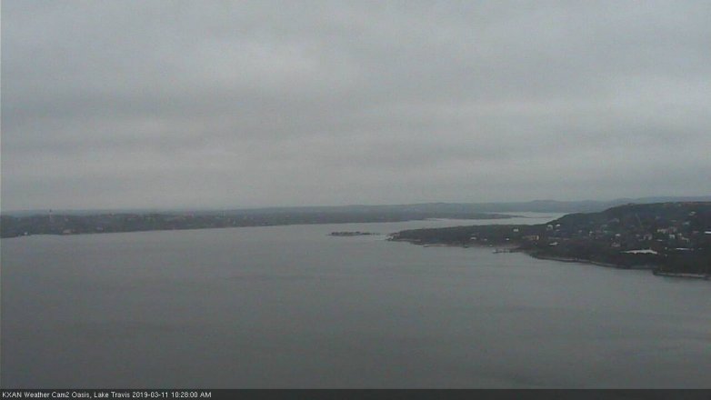 Lake Travis webcam, March 11, 2019 9:30 AM CT