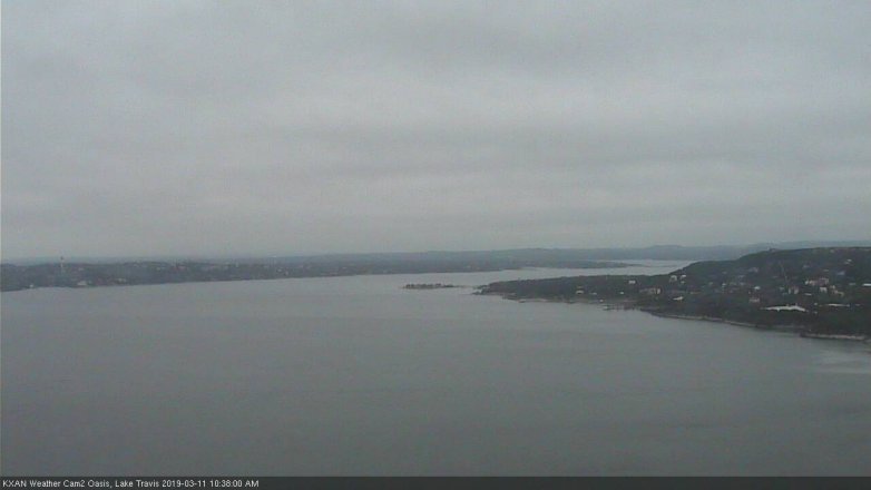 Lake Travis webcam, March 11, 2019 9:40 AM CT