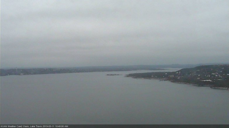 Lake Travis webcam, March 11, 2019 9:50 AM CT