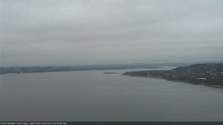 Lake Travis webcam, March 11, 2019 9:55 AM CT
