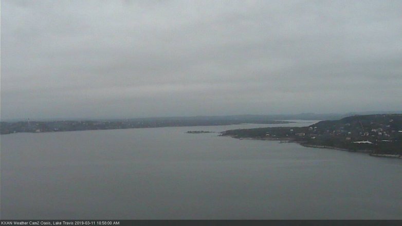 Lake Travis webcam, March 11, 2019 10:00 AM CT