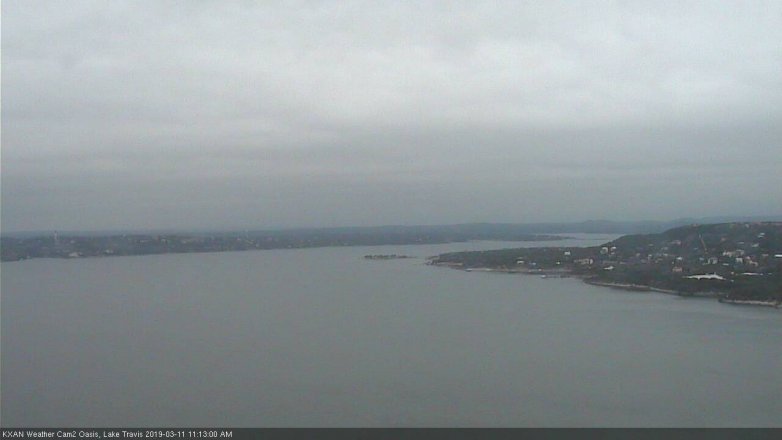 Lake Travis webcam, March 11, 2019 10:15 AM CT