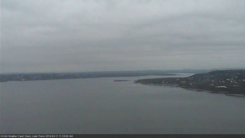 Lake Travis webcam, March 11, 2019 10:20 AM CT