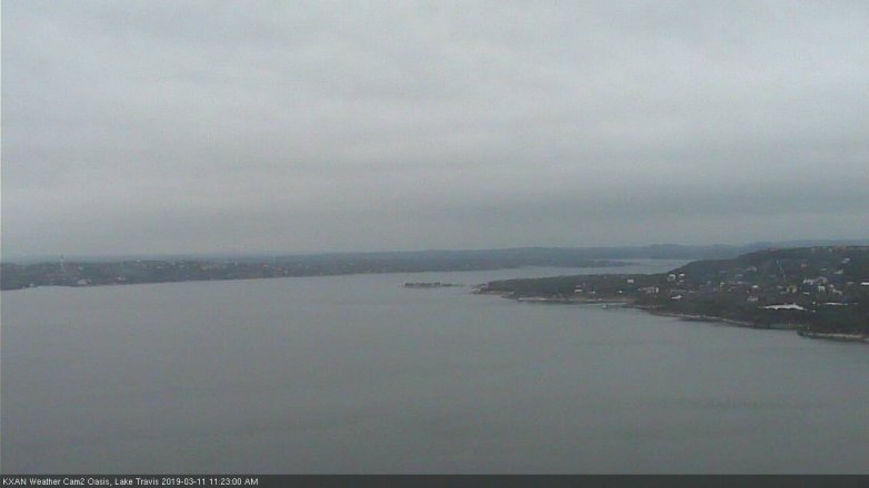 Lake Travis webcam, March 11, 2019 10:25 AM CT