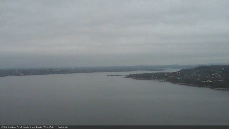 Lake Travis webcam, March 11, 2019 10:40 AM CT