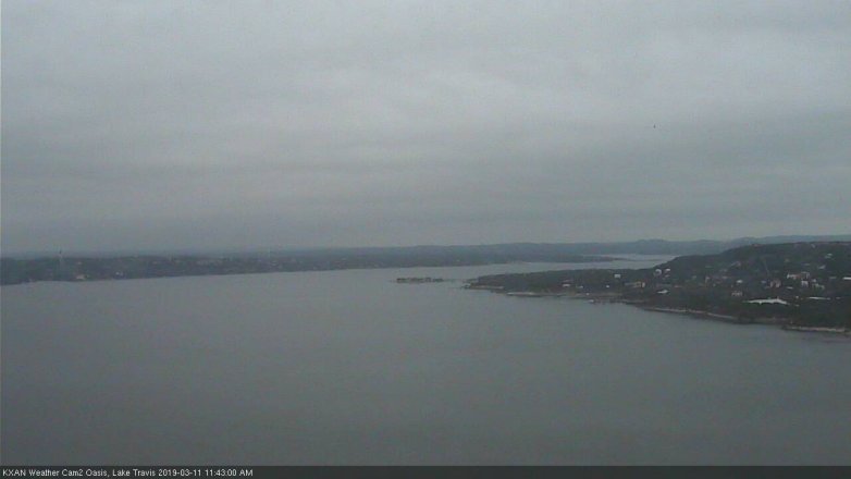 Lake Travis webcam, March 11, 2019 10:45 AM CT