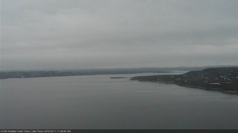 Lake Travis webcam, March 11, 2019 10:50 AM CT