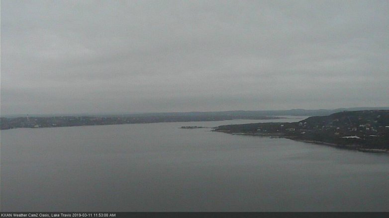 Lake Travis webcam, March 11, 2019 10:55 AM CT
