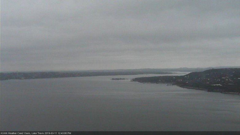 Lake Travis webcam, March 11, 2019 11:45 AM CT