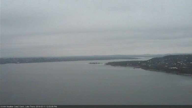 Lake Travis webcam, March 11, 2019 11:55 AM CT