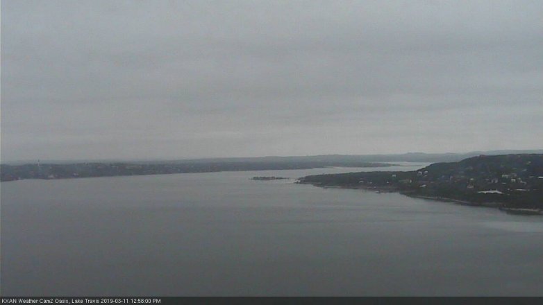 Lake Travis webcam, March 11, 2019 12:00 PM CT