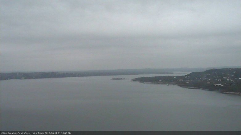 Lake Travis webcam, March 11, 2019 12:15 PM CT