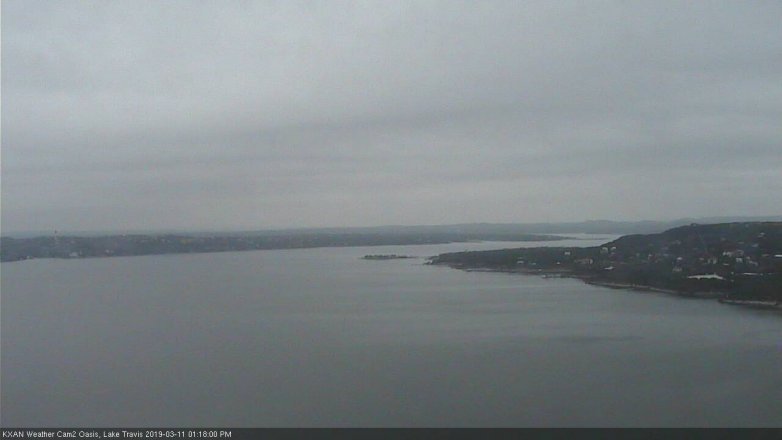 Lake Travis webcam, March 11, 2019 12:20 PM CT
