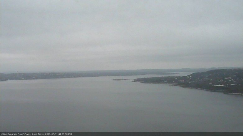 Lake Travis webcam, March 11, 2019 1:00 PM CT