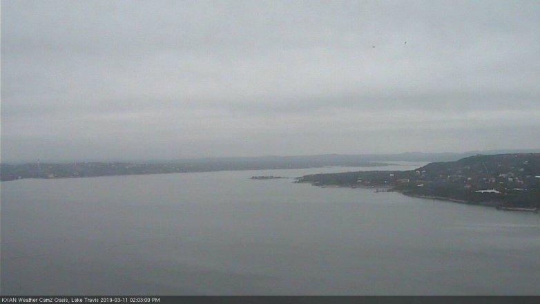 Lake Travis webcam, March 11, 2019 1:05 PM CT