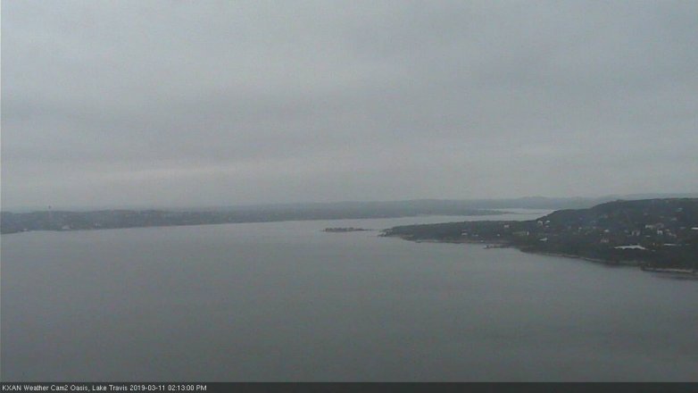 Lake Travis webcam, March 11, 2019 1:15 PM CT