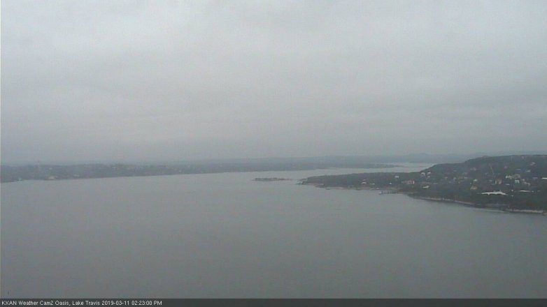 Lake Travis webcam, March 11, 2019 1:25 PM CT