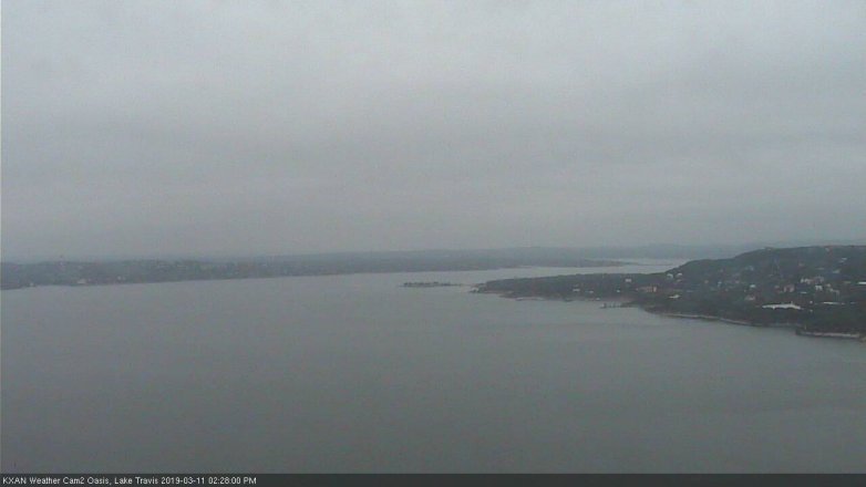 Lake Travis webcam, March 11, 2019 1:30 PM CT