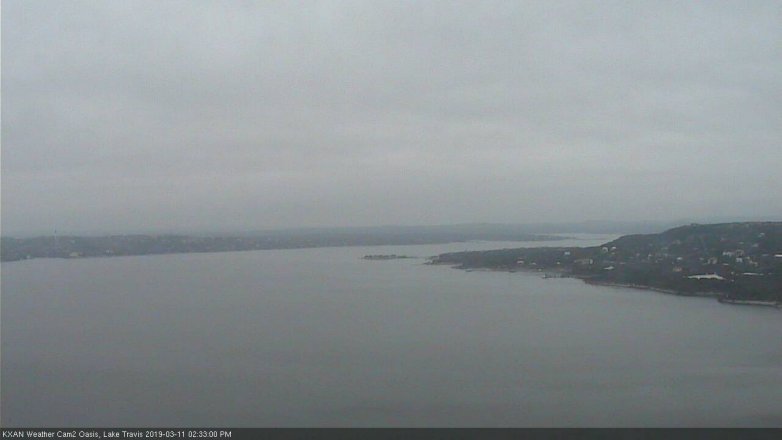 Lake Travis webcam, March 11, 2019 1:35 PM CT