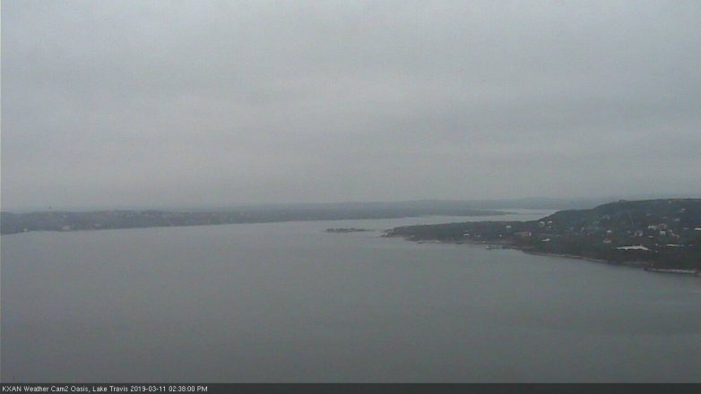 Lake Travis webcam, March 11, 2019 1:40 PM CT