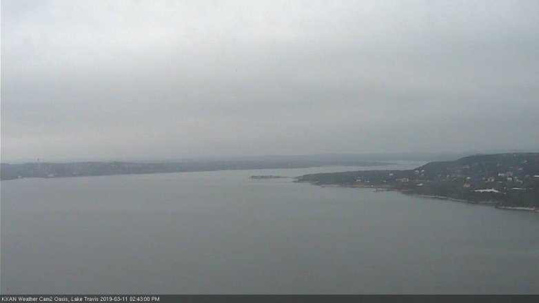Lake Travis webcam, March 11, 2019 1:45 PM CT