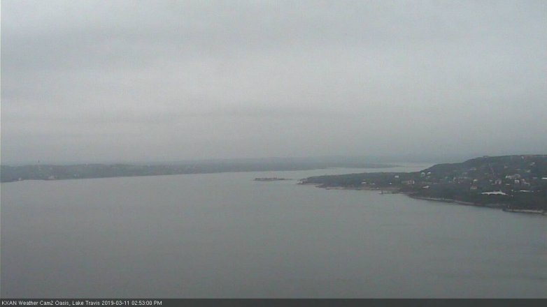 Lake Travis webcam, March 11, 2019 1:55 PM CT