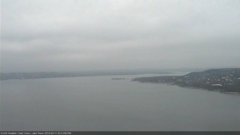 Lake Travis webcam, March 11, 2019 2:15 PM CT