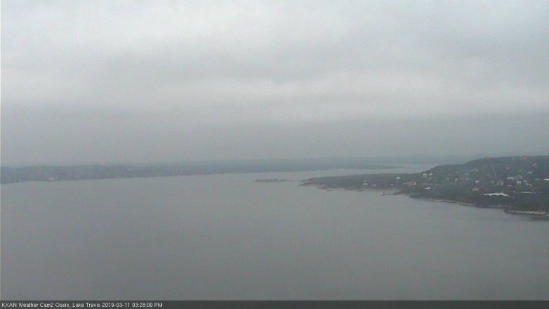 Lake Travis webcam, March 11, 2019 2:30 PM CT