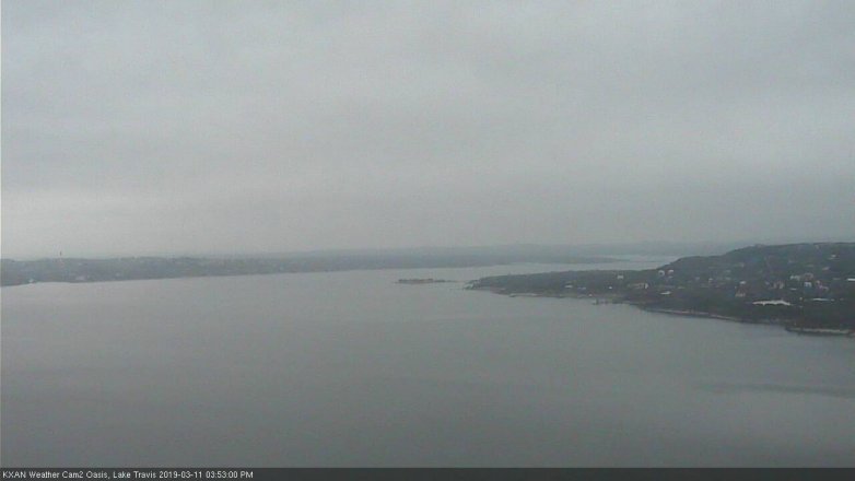 Lake Travis webcam, March 11, 2019 2:55 PM CT