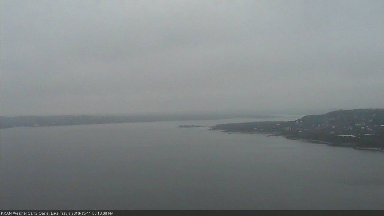 Lake Travis webcam, March 11, 2019 4:15 PM CT