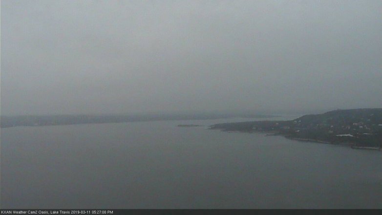 Lake Travis webcam, March 11, 2019 4:30 PM CT