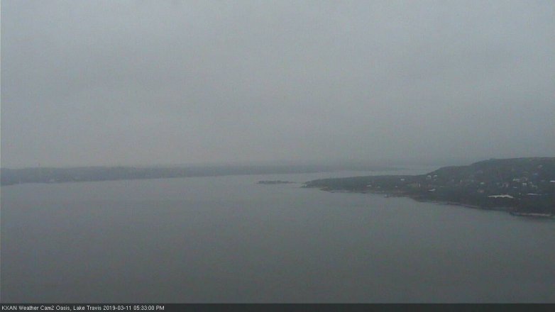 Lake Travis webcam, March 11, 2019 4:35 PM CT