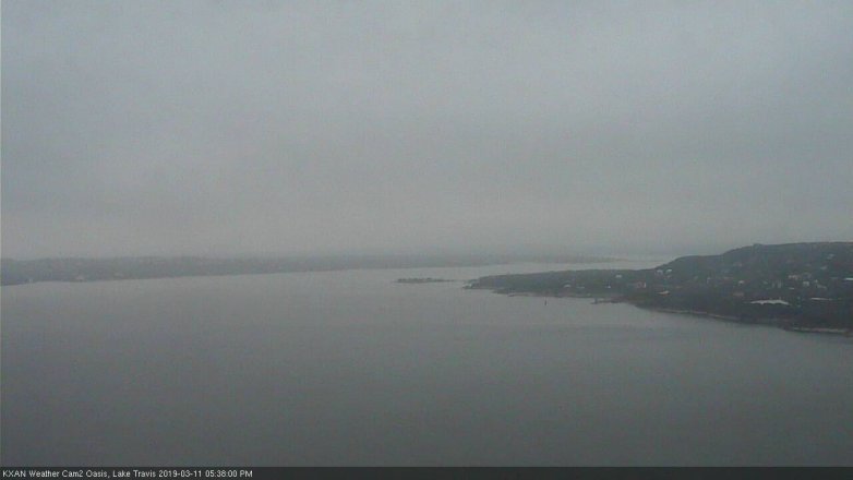 Lake Travis webcam, March 11, 2019 4:40 PM CT
