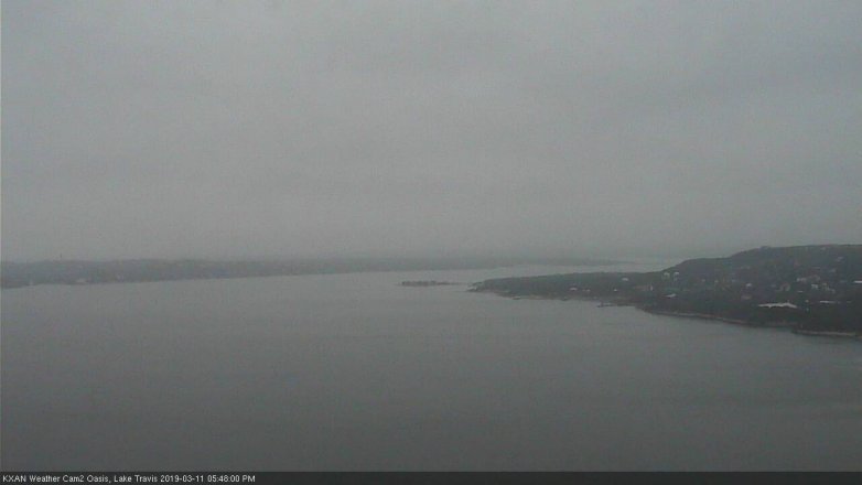 Lake Travis webcam, March 11, 2019 4:50 PM CT