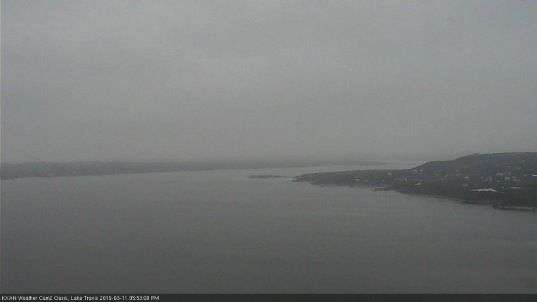 Lake Travis webcam, March 11, 2019 4:55 PM CT
