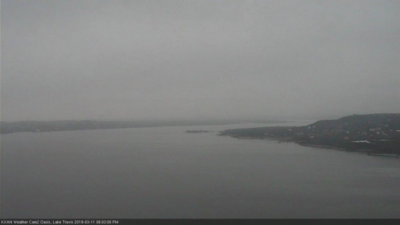 Lake Travis webcam, March 11, 2019 5:05 PM CT