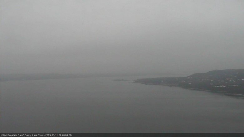 Lake Travis webcam, March 11, 2019 5:45 PM CT