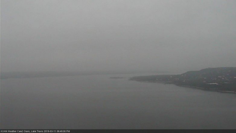 Lake Travis webcam, March 11, 2019 5:50 PM CT