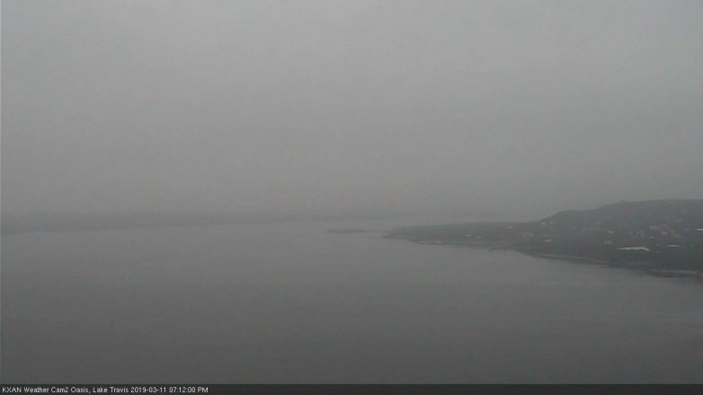 Lake Travis webcam, March 11, 2019 6:15 PM CT