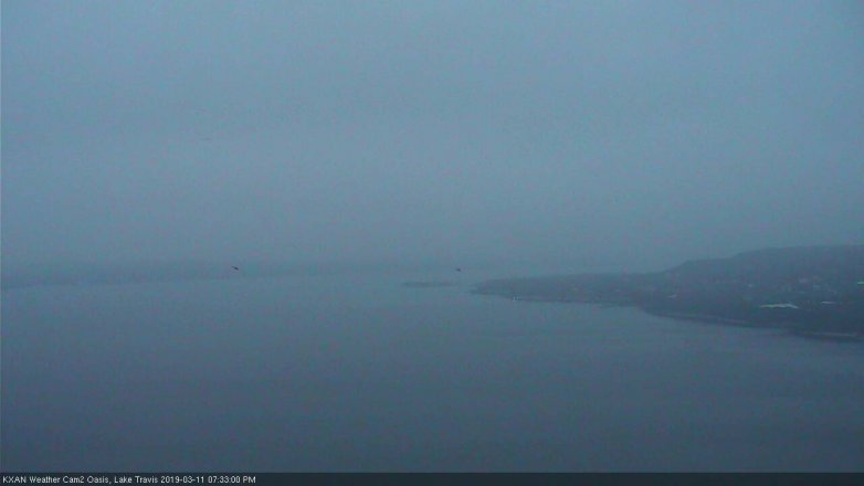 Lake Travis webcam, March 11, 2019 6:35 PM CT