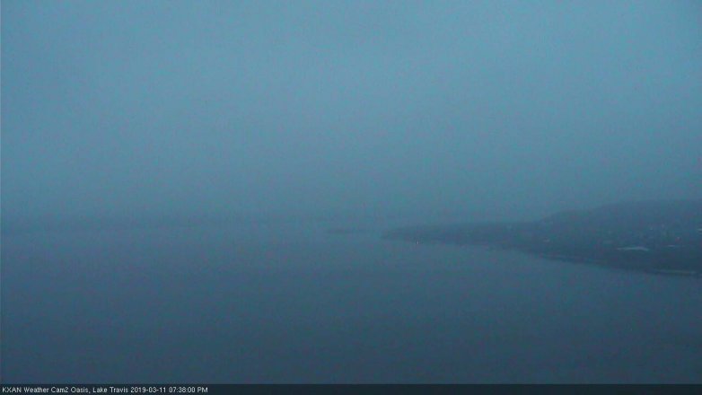 Lake Travis webcam, March 11, 2019 6:40 PM CT