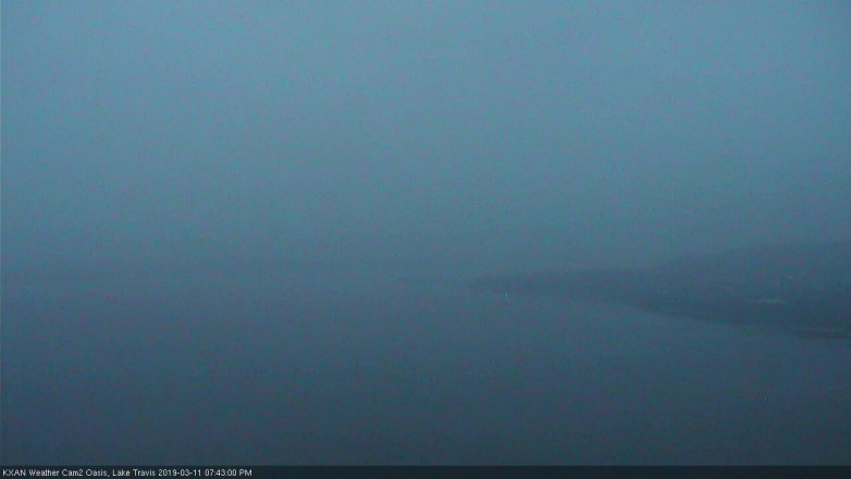 Lake Travis webcam, March 11, 2019 6:45 PM CT