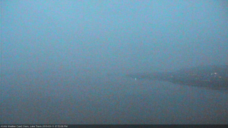 Lake Travis webcam, March 11, 2019 6:55 PM CT
