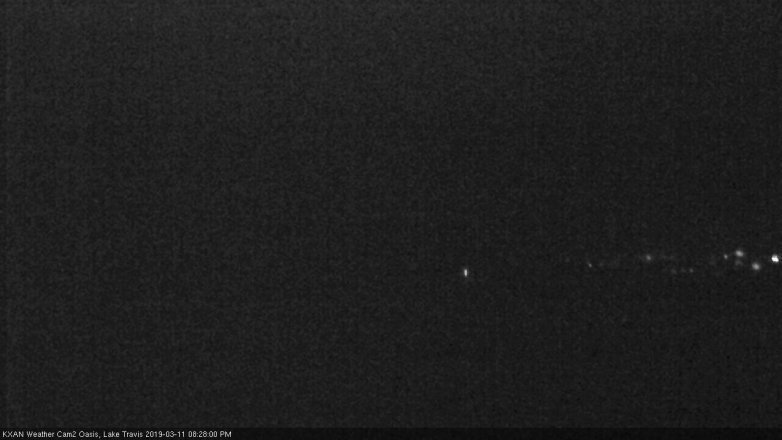 Lake Travis webcam, March 11, 2019 7:30 PM CT