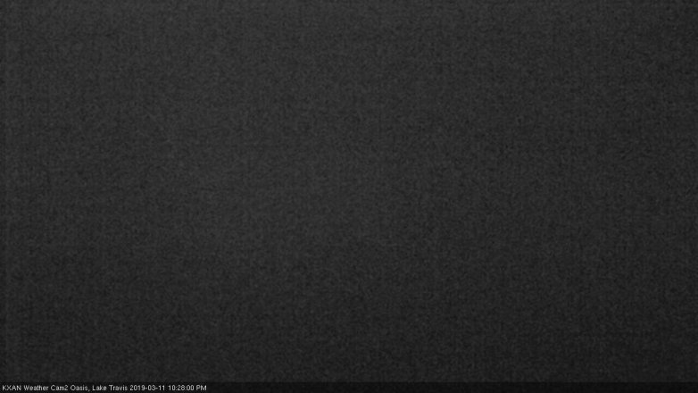 Lake Travis webcam, March 11, 2019 9:30 PM CT