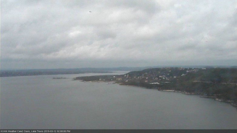 Lake Travis webcam, March 12, 2019 1:10 PM CT