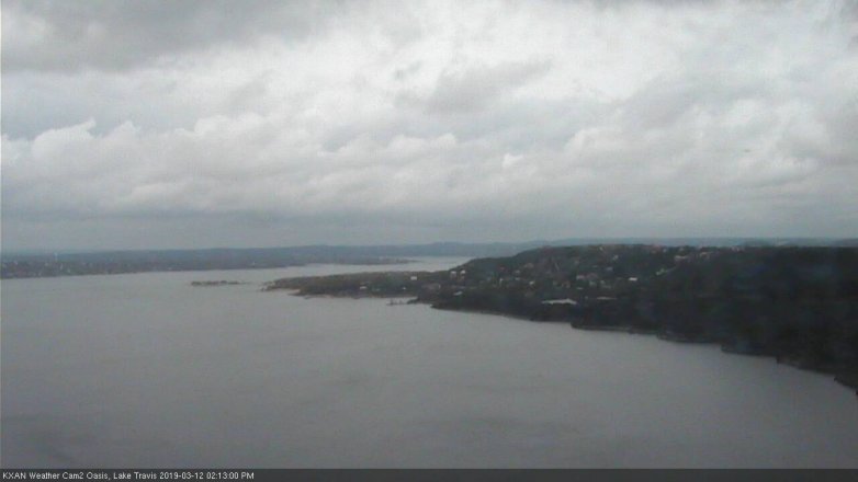 Lake Travis webcam, March 12, 2019 1:15 PM CT