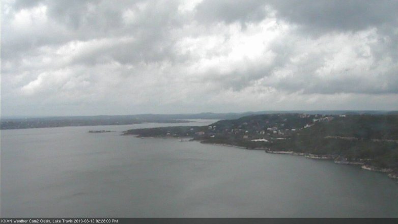 Lake Travis webcam, March 12, 2019 1:30 PM CT