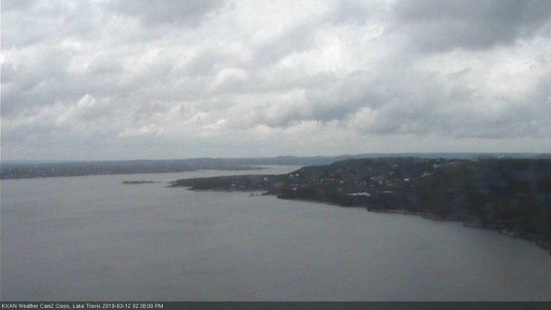 Lake Travis webcam, March 12, 2019 1:40 PM CT